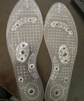 Magnet magnetic plus elastomer transparent silicone massage insole health massage insole magnetic therapy anti-fatigue